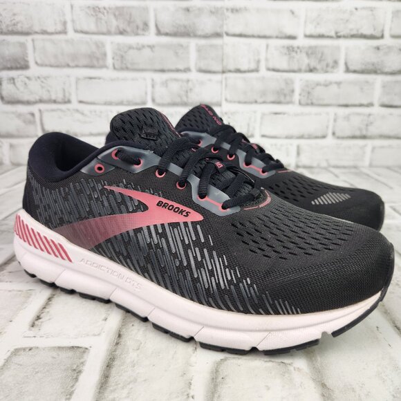 Brooks Addiction GTS 15 Women's Sz 11 Extra Wide 2E Walk Black Athletic Gym Shoe - Picture 1 of 10